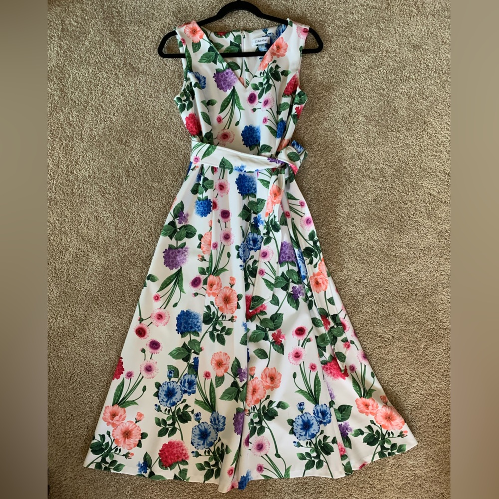 Calvin Klein Floral Dress size 6